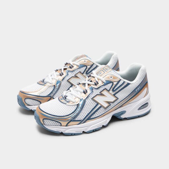 New Balance 740 U740HB2 Heron Blue/Vintage Indigo/Gold Metallic Mens Size 10 - Picture 14 of 15